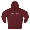 Three-Panel Fleece Hoodie — Cozy Layered Pullover