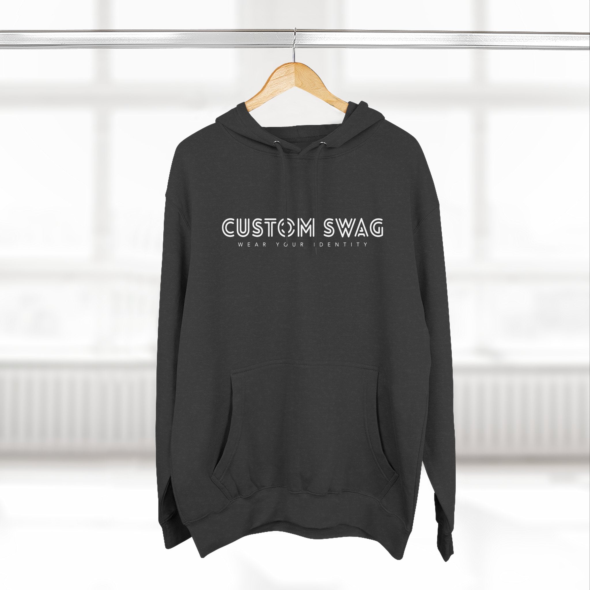 Three-Panel Fleece Hoodie — Cozy Layered Pullover