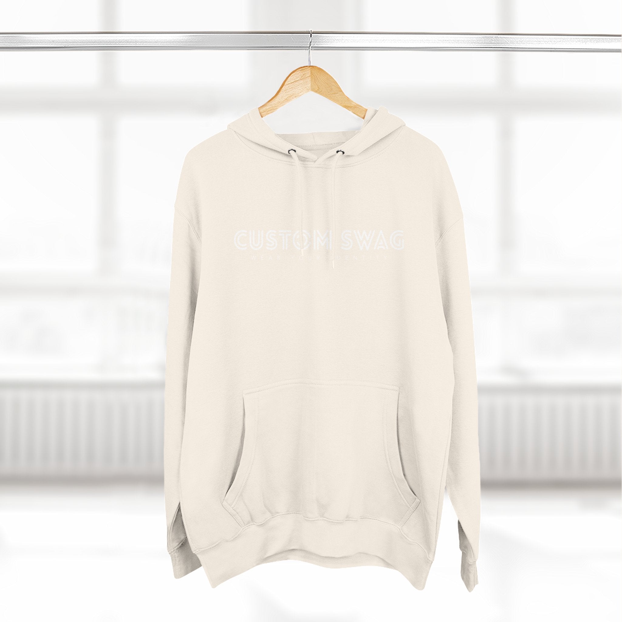 Three-Panel Fleece Hoodie — Cozy Layered Pullover