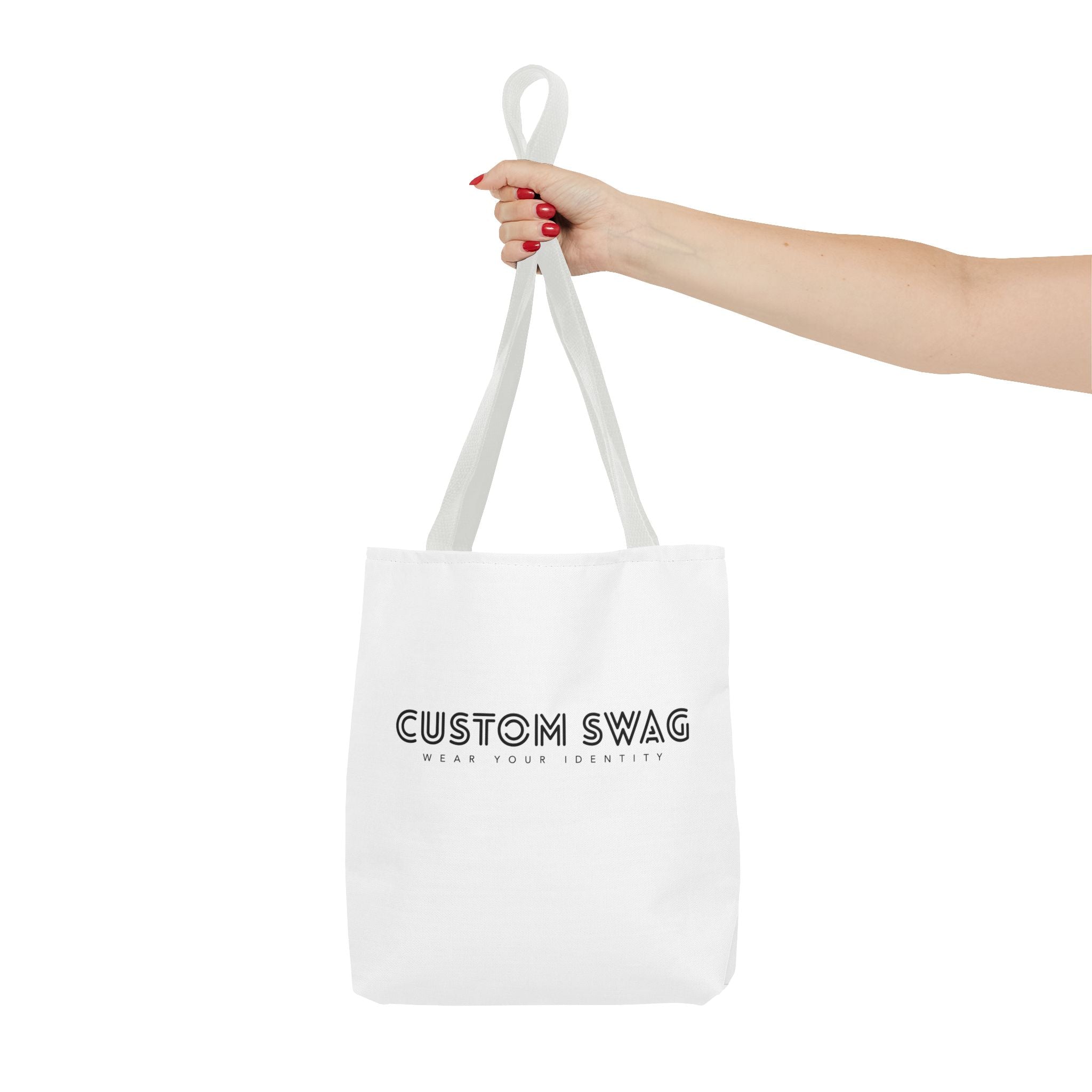Custom Swag Tote Bag – Minimalist 'Custom Swag: Wear Your Identity' Canvas Tote