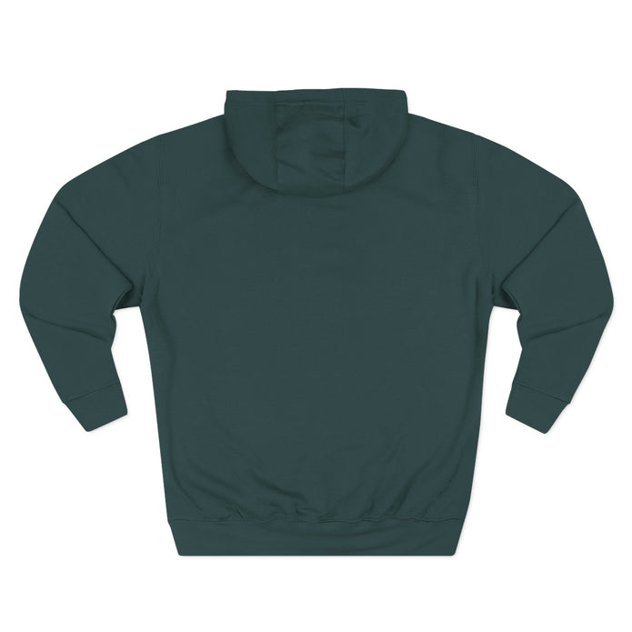 Three-Panel Fleece Hoodie — Cozy Layered Pullover