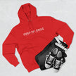 Three-Panel Fleece Hoodie — Cozy Layered Pullover