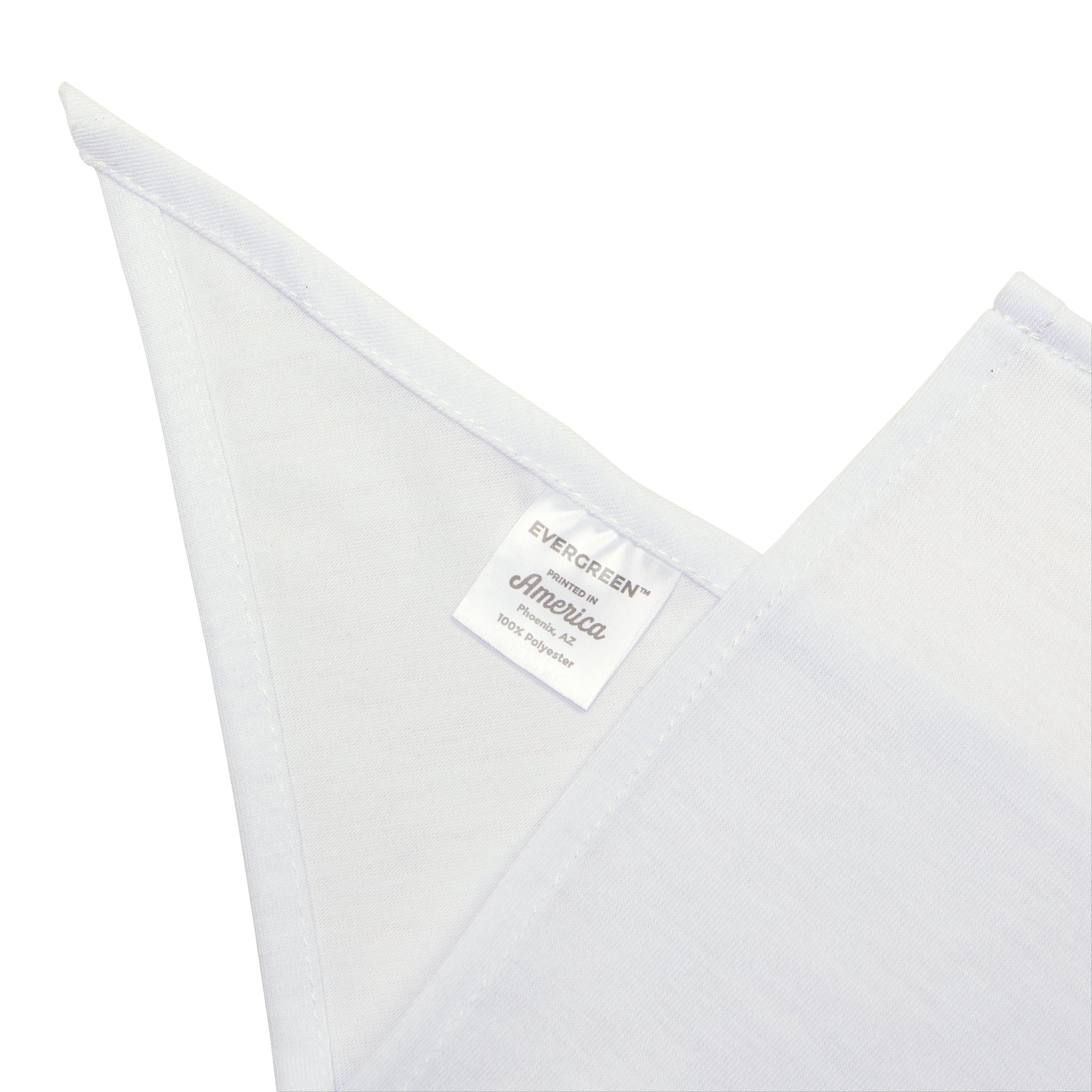 Custom Swag Pet Bandana — Personalized White Triangle Dog & Cat Accessory