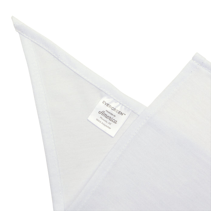 Custom Swag Pet Bandana — Personalized White Triangle Dog & Cat Accessory