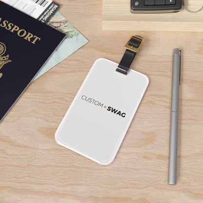 Minimalist Custom Swag Luggage Tag — Personalized Travel ID Tag