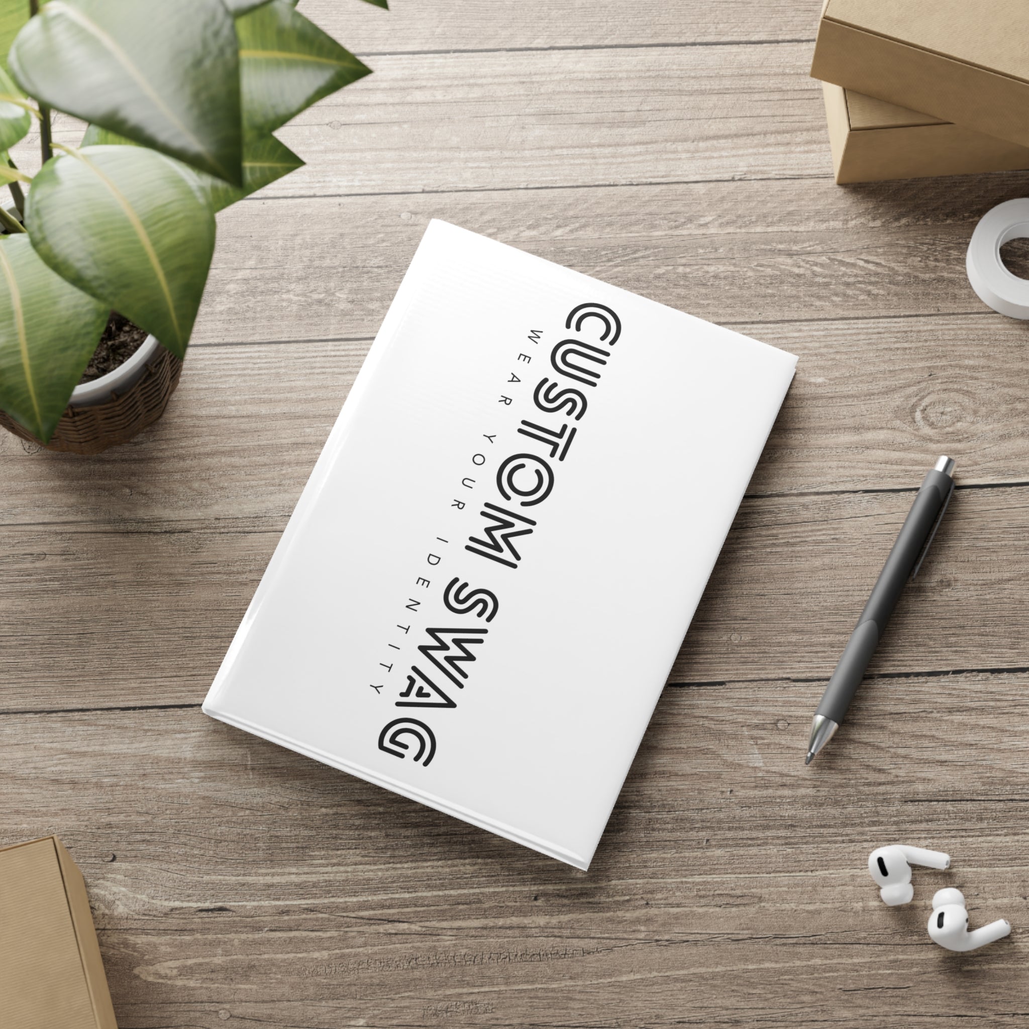 Custom Swag Hardcover Notebook — 