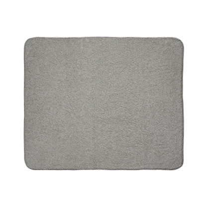 Custom Logo Fleece Sherpa Blanket — Personalized 'Custom Swag' Cozy Throw