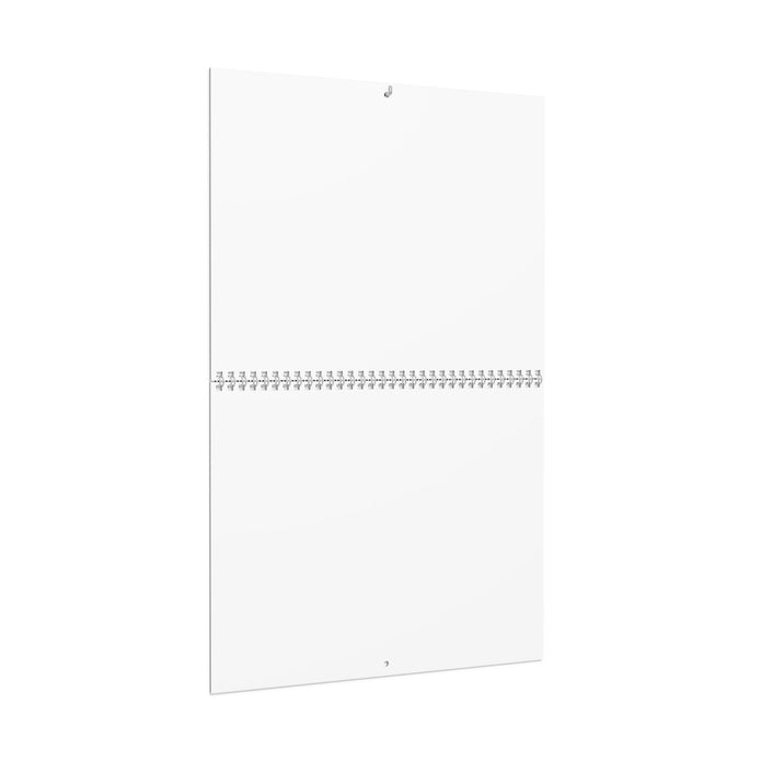 Blank Wall Calendar — Minimalist Two-Page Hanging Calendar for Custom Prints & Personalization