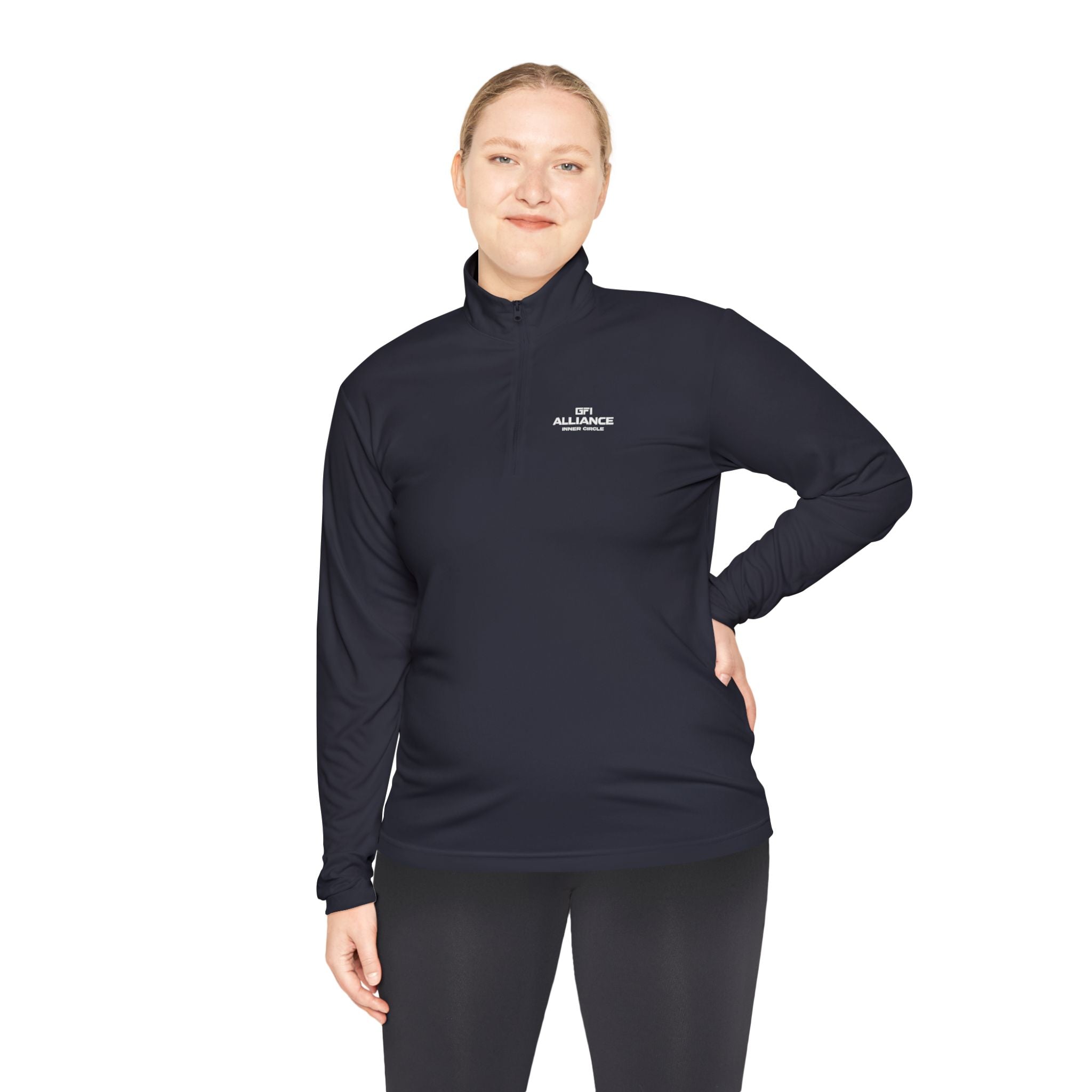 Classic White Quarter-Zip Pullover