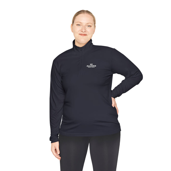 Classic White Quarter-Zip Pullover