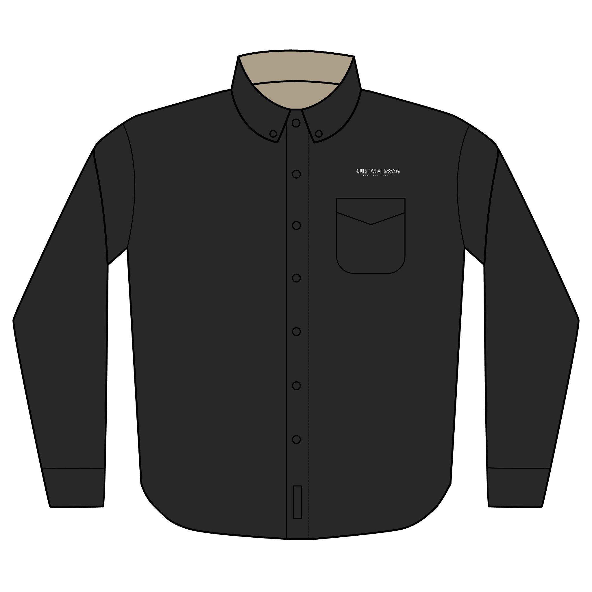 Personalized Embroidered Long Sleeve Shirt – Custom Logo & Text | custom swag™