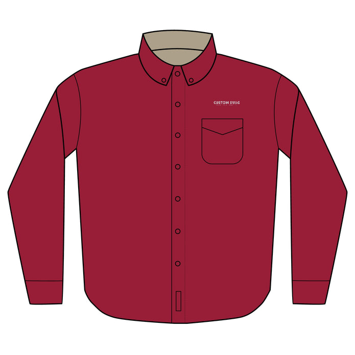 Personalized Embroidered Long Sleeve Shirt – Custom Logo & Text | custom swag™