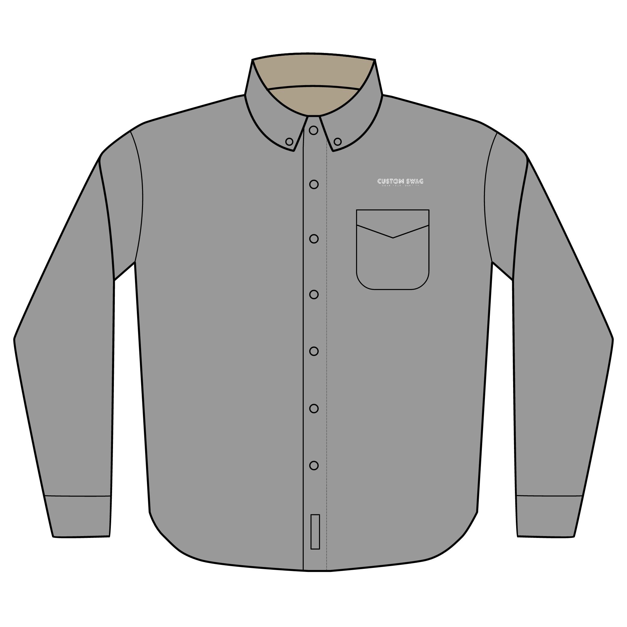 Personalized Embroidered Long Sleeve Shirt – Custom Logo & Text | custom swag™