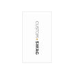 Business Cards — Minimal Black & White Vertical Custom Swag Cards
