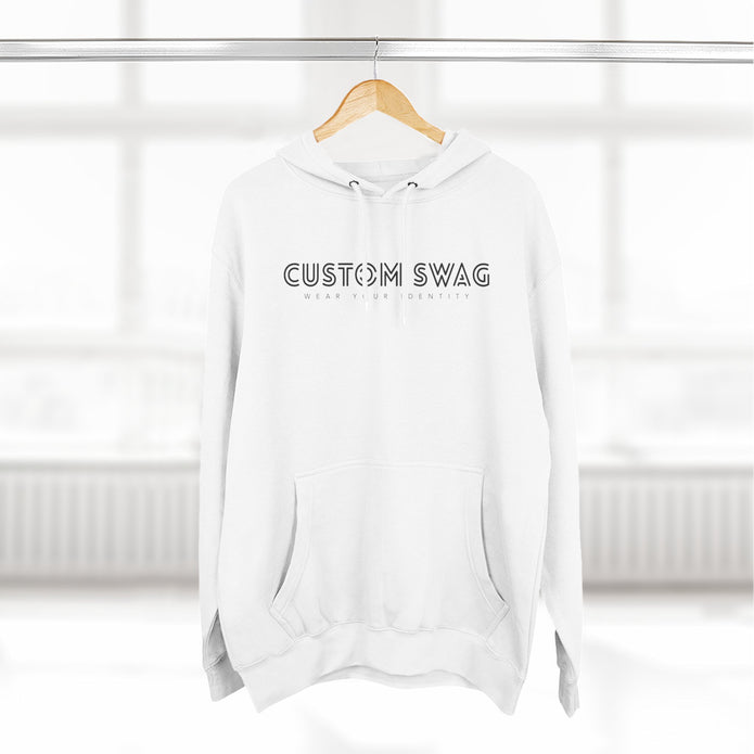 Minimal 'CUSTOM SWAG' Fleece Hoodie