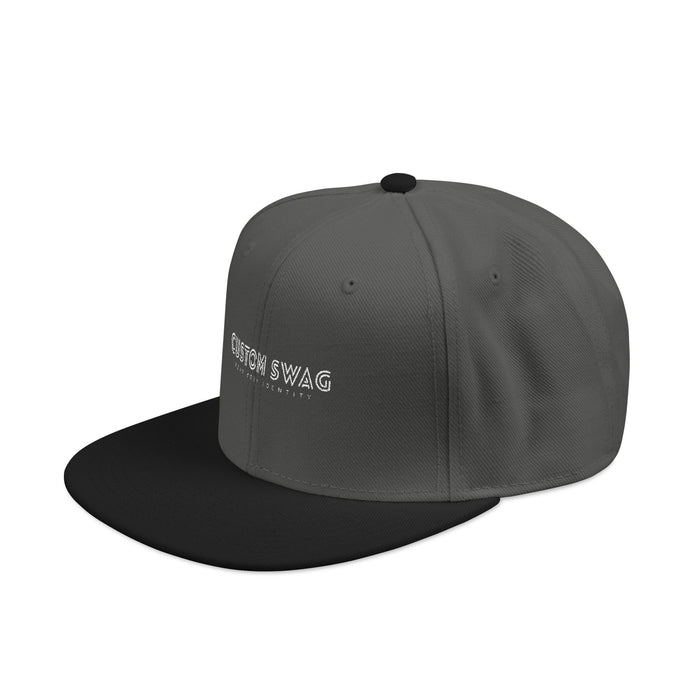 Embroidered 'Fresh Swag' Snapback Hat — Two-Tone Flat Brim Cap