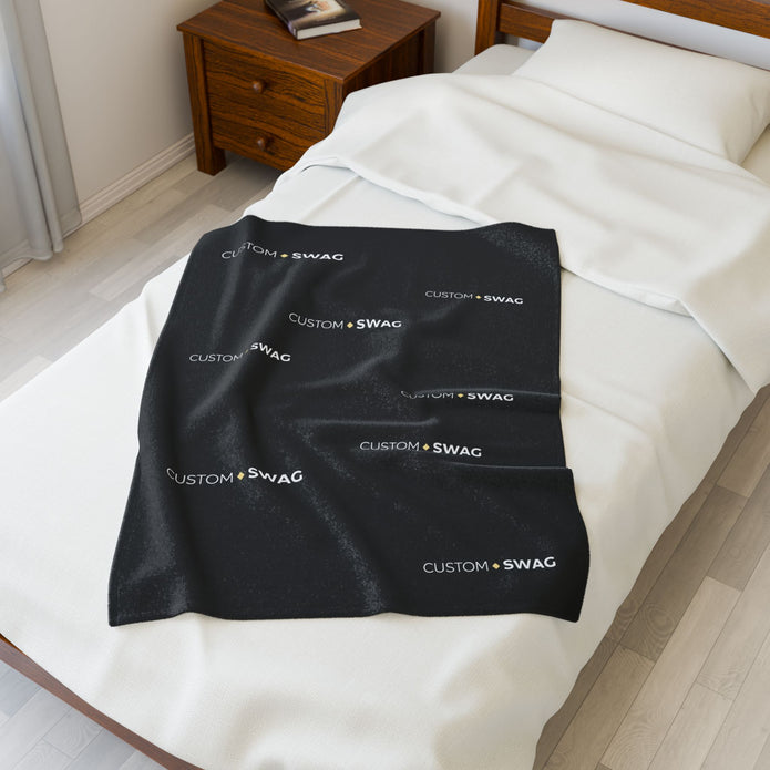 Velveteen Plush Blanket — Soft Luxe Throw for Cozy Home, Bed & Travel