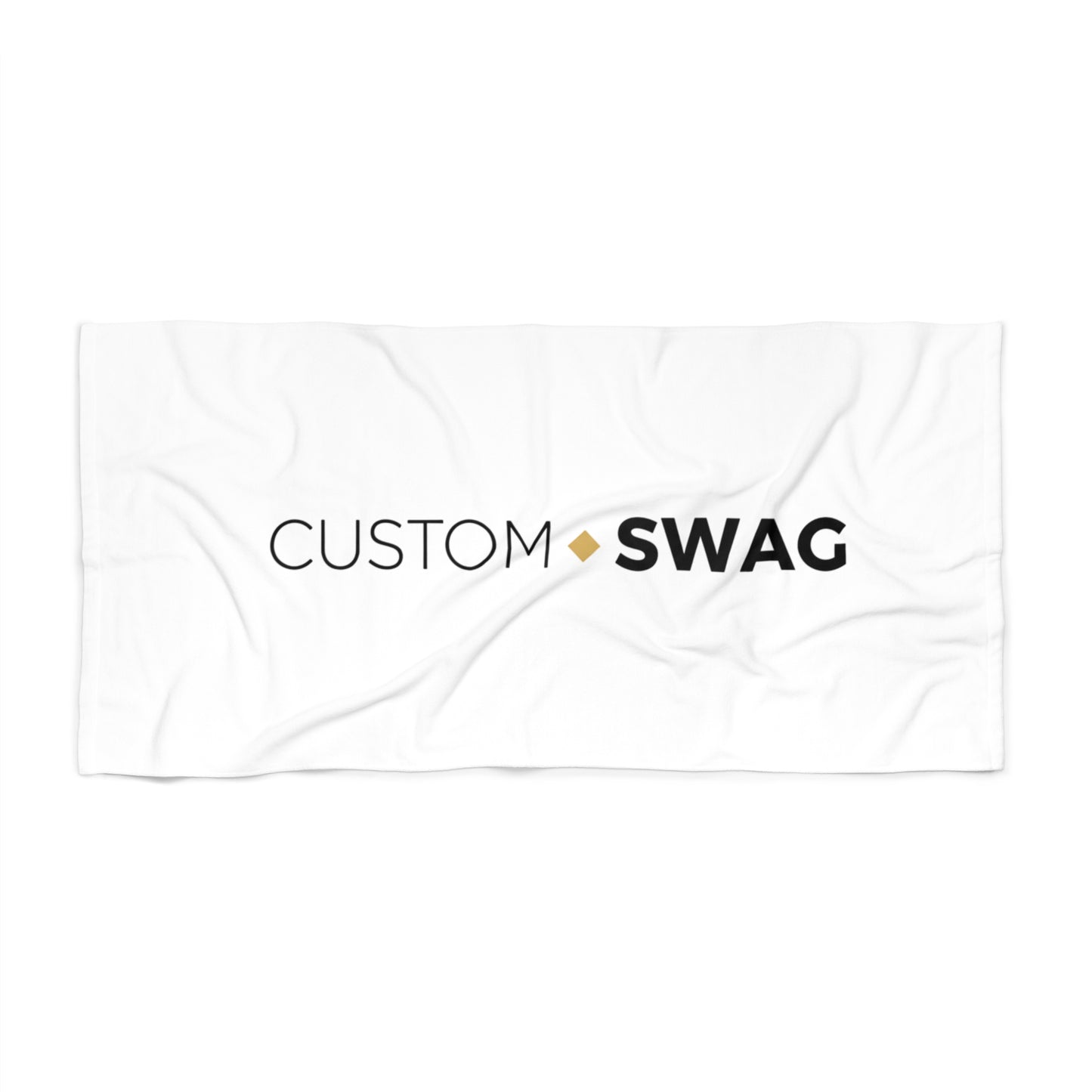 Beach Towel — Custom Swag "Wear Your Identity" Logo