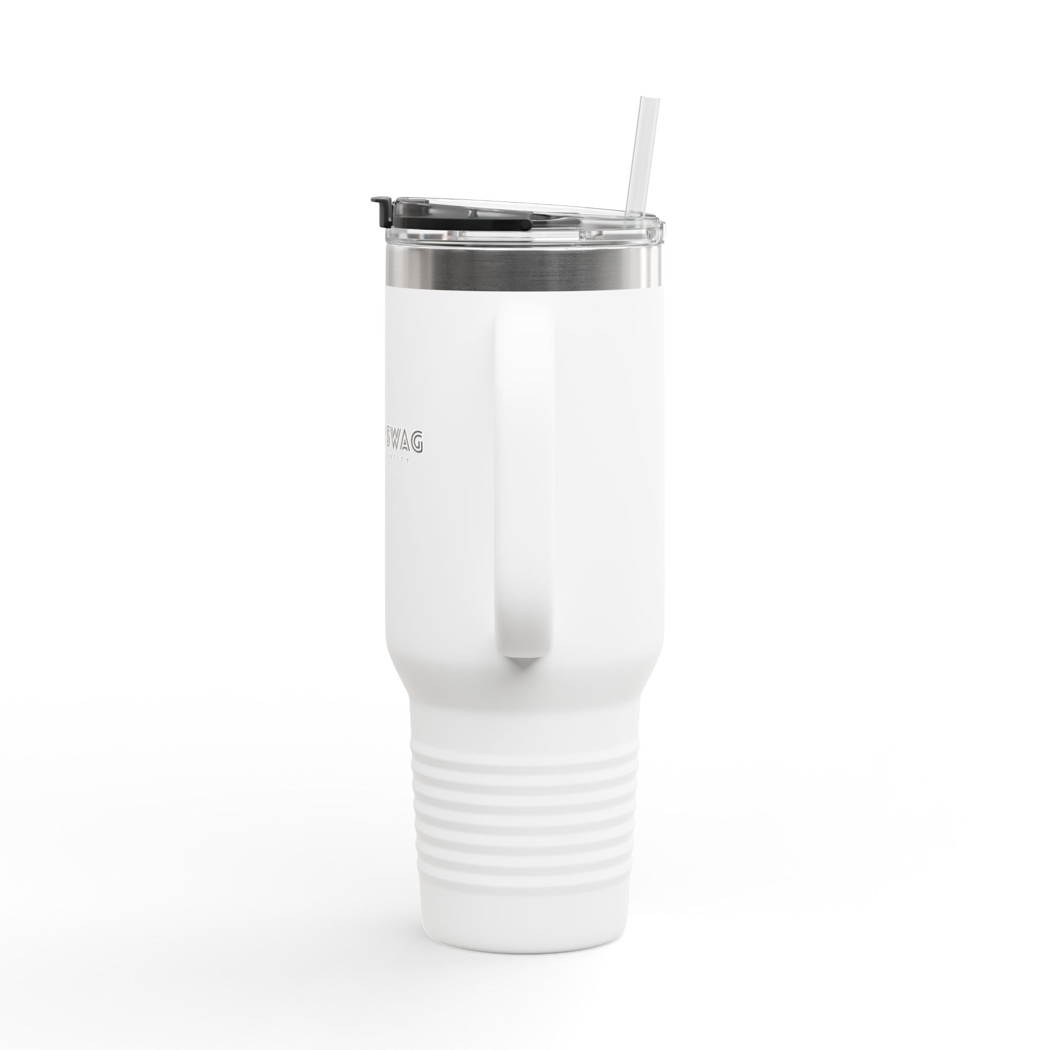 40oz Insulated Travel Mug — Custom Swag Stainless Steel Tumbler with Lid & Straw