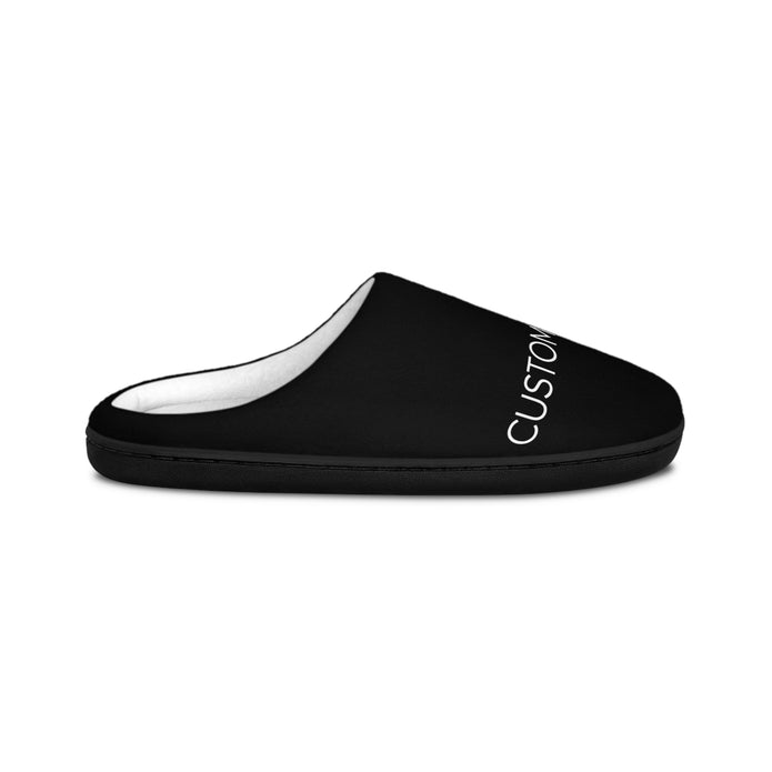 Custom Text Women's Indoor Slippers - Personalized Cozy House Shoes