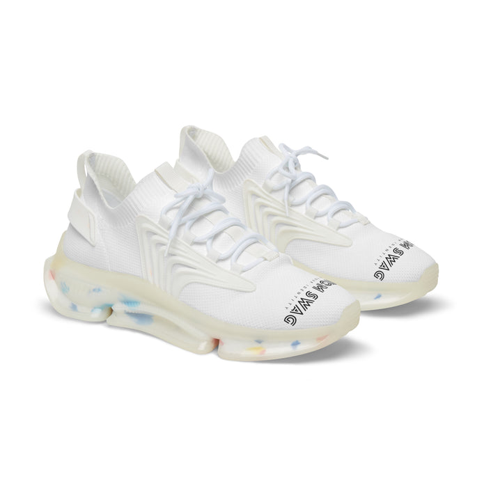 Mesh Sneakers — Lightweight Men’s Athletic Shoes with 'Custom Swag' Text