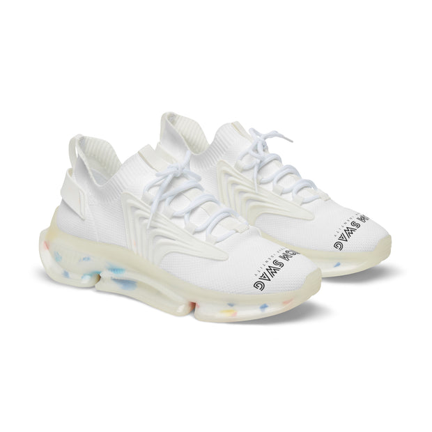 Mesh Sneakers — Lightweight Men’s Athletic Shoes with 'Custom Swag' Text