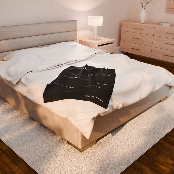 Velveteen Plush Blanket — Soft Luxe Throw for Cozy Home, Bed & Travel