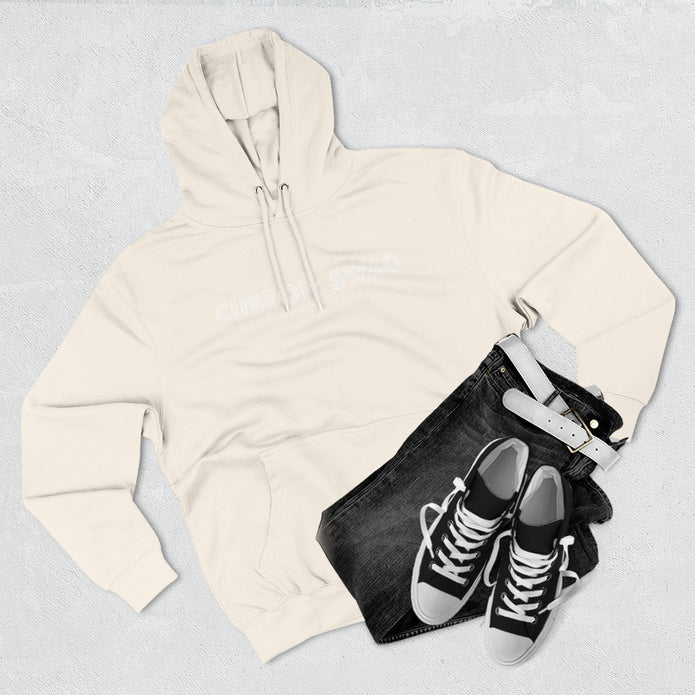 Three-Panel Fleece Hoodie — Cozy Layered Pullover
