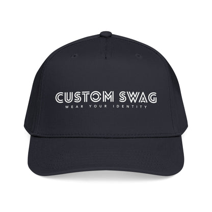 Custom Swag Mid-Profile Baseball Cap — "Wear Your Identity" Embroidered Hat