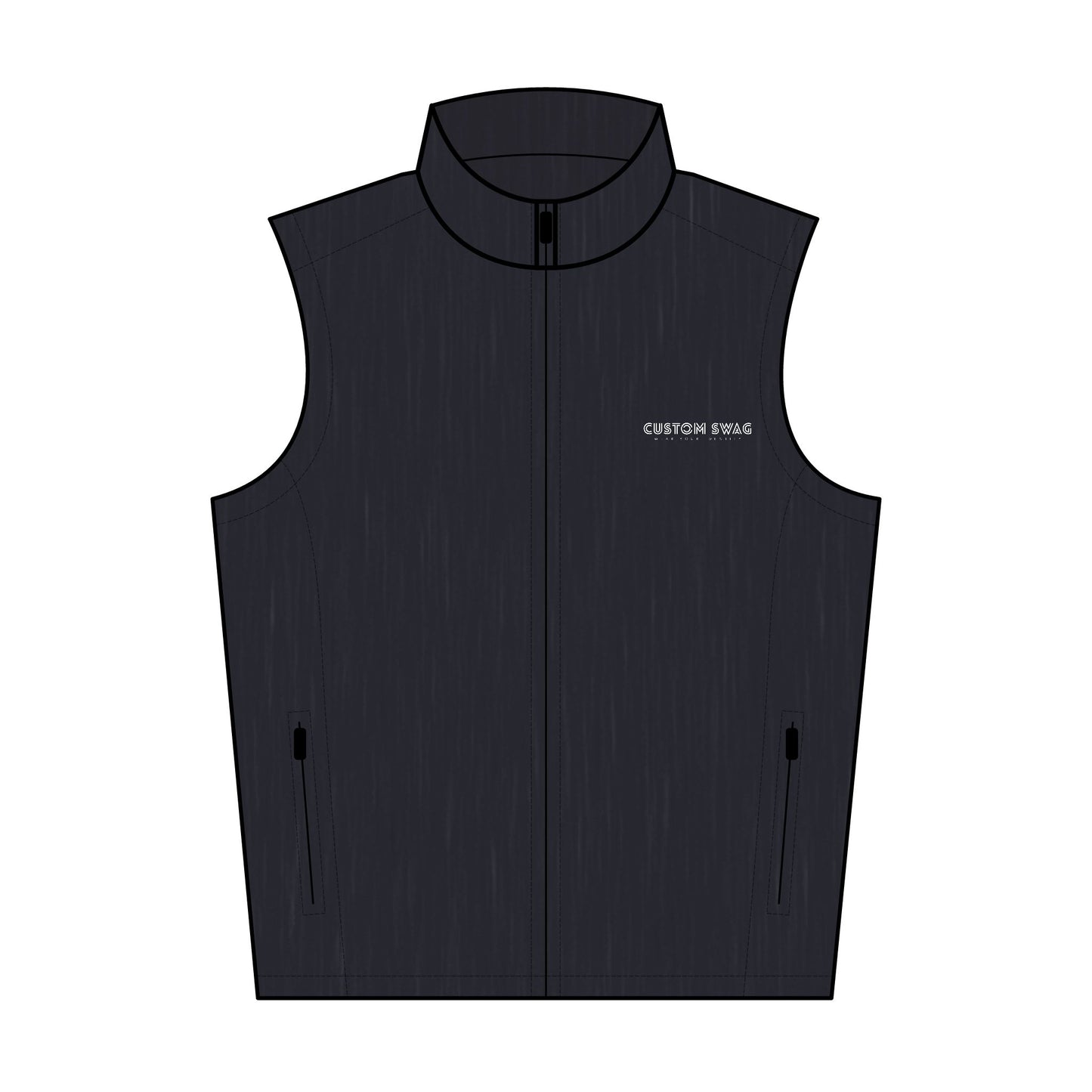 Embroidered Soft Shell Vest — Men's Weather-Resistant Work & Outdoor Layer