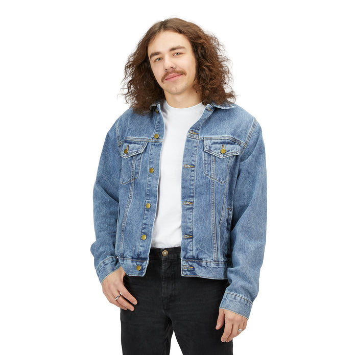 Denim Jacket — Minimal Embroidered Back 