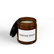Scented Soy Candle – Amber Jar with Black Lid (4oz & 9oz)
