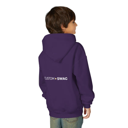 Youth Hoodie – "Custom Swag" Minimalist Crewneck-Style Pullover