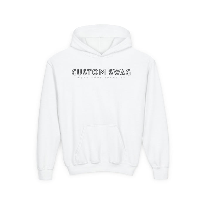 Youth Hoodie – Custom Swag Minimal Logo Pullover