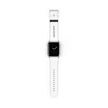 Custom White Leather Watch Band — Engraved 