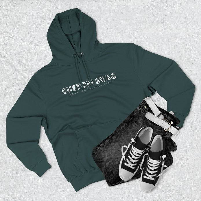 Three-Panel Fleece Hoodie — Cozy Layered Pullover