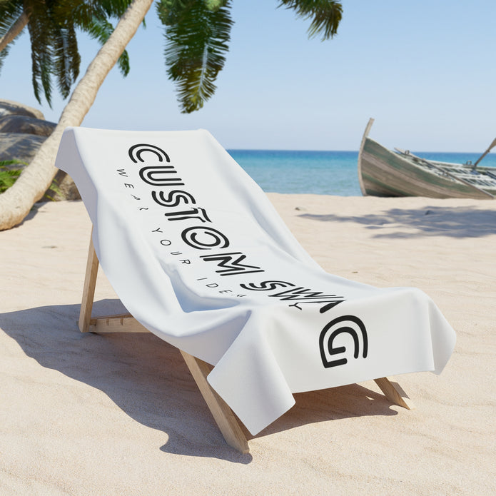 Beach Towel — Custom Swag "Wear Your Identity" Logo