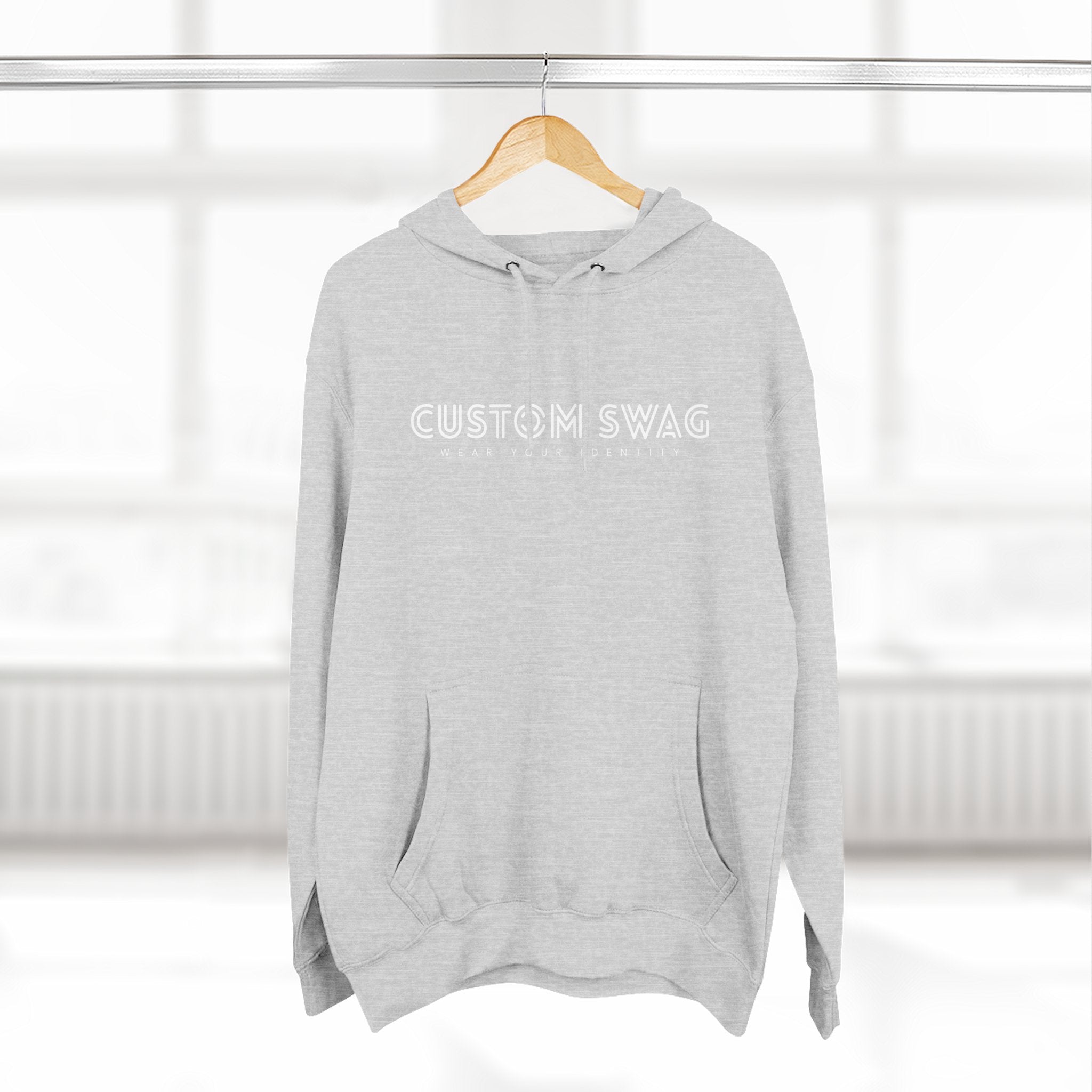 Three-Panel Fleece Hoodie — Cozy Layered Pullover