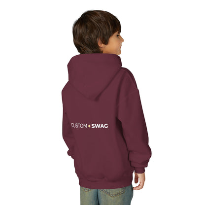 Youth Hoodie – "Custom Swag" Minimalist Crewneck-Style Pullover