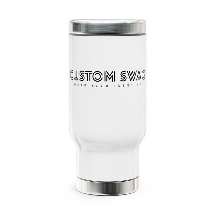 Travel Mug — Custom Swag Stainless Steel 14oz Travel Mug with Handle