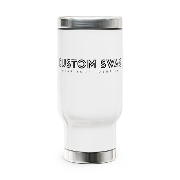 Travel Mug — Custom Swag Stainless Steel 14oz Travel Mug with Handle