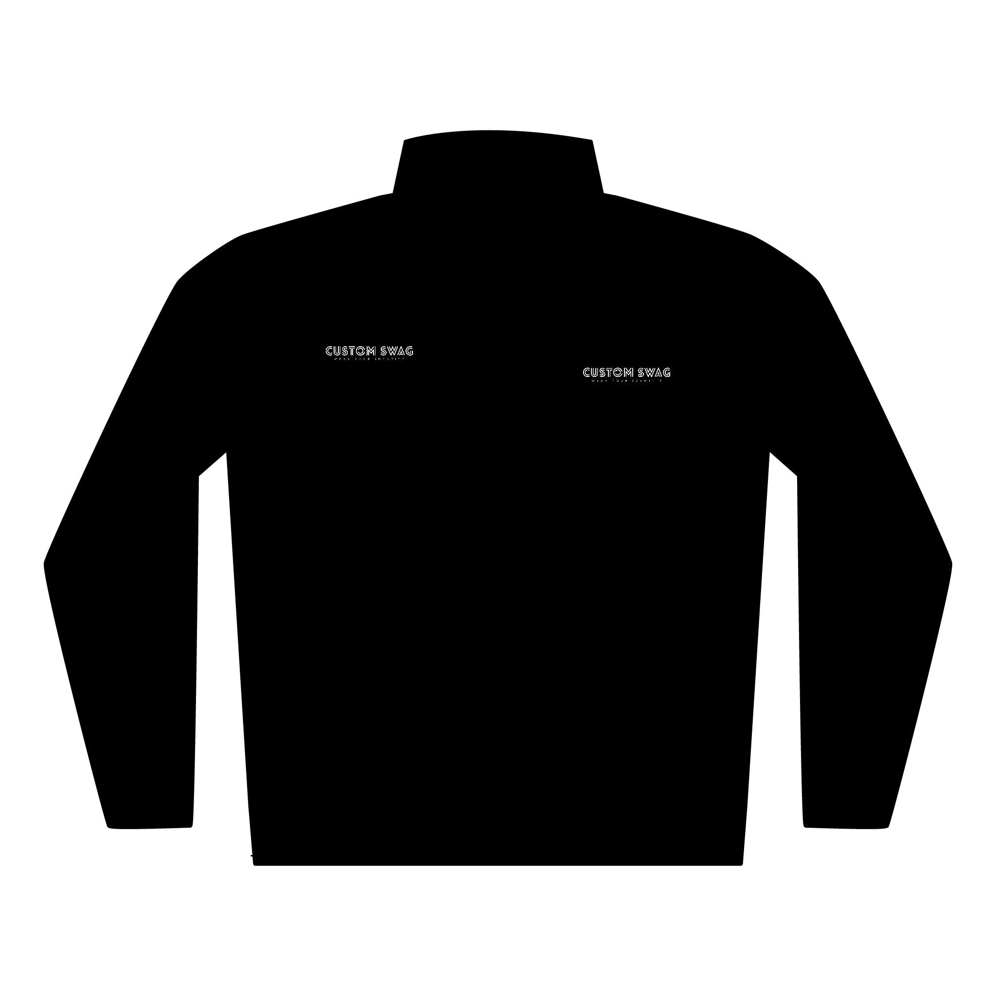 Quilted Full-Zip Jacket — Embroidered Chest Logo, Lightweight Outdoor Layer