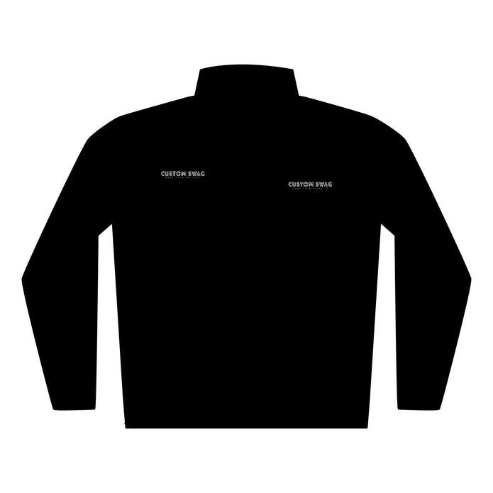 Quilted Full-Zip Jacket — Embroidered Chest Logo, Lightweight Outdoor Layer
