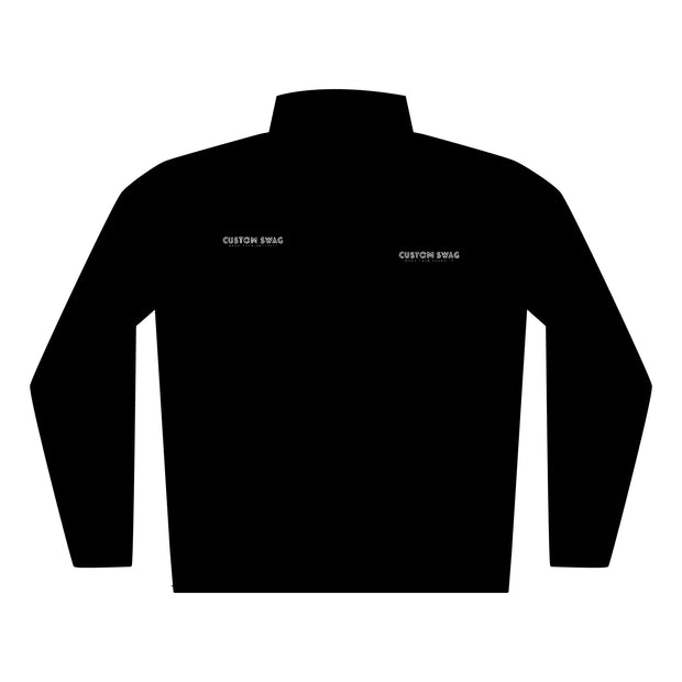 Quilted Full-Zip Jacket — Embroidered Chest Logo, Lightweight Outdoor Layer