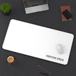 Minimalist White Desk Mat with Custom Swag Logo