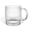 Engraved Glass Coffee Mug — 12.25oz Personalized Clear Tea & Espresso Cup
