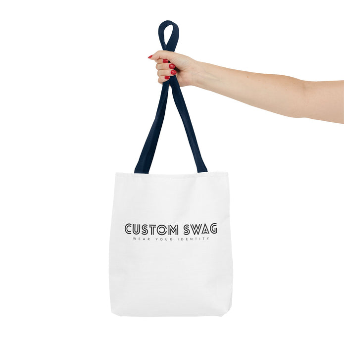 Custom Swag Tote Bag – Minimalist 'Custom Swag: Wear Your Identity' Canvas Tote