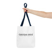 Custom Swag Tote Bag – Minimalist 'Custom Swag: Wear Your Identity' Canvas Tote