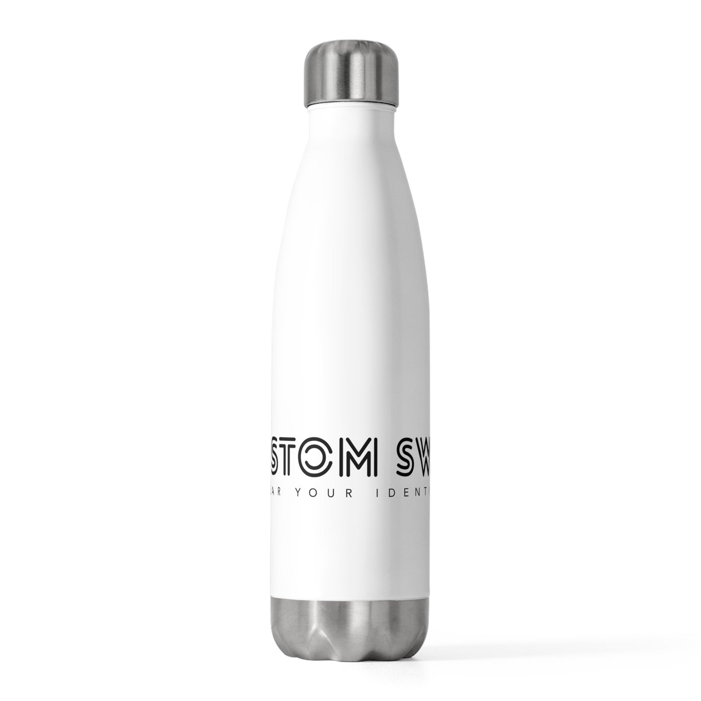 Insulated Bottle — Minimal Custom Swag Logo 20oz Stainless Water Bottle