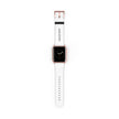 Custom White Leather Watch Band — Engraved 
